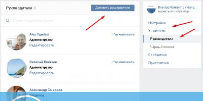 Skapande och hantering av en VKontakte -grupp